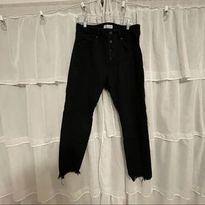 LOFT Black Curvy Skinny Jeans